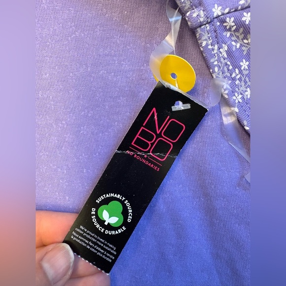 NWT No Boundaries Purple Short Sleeve coquette Wrap Crop Top women's teen Large - Picture 6 of 10